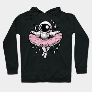 Cute Astronaut in Tutu Ballet Dancing Funny Ballet Hoodie